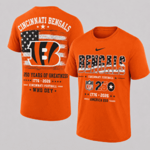 Cincinnati Bengals 250 Years Of Freedom T-shirt