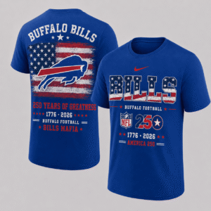 Buffalo Bills 250 Years Of Freedom T-shirt