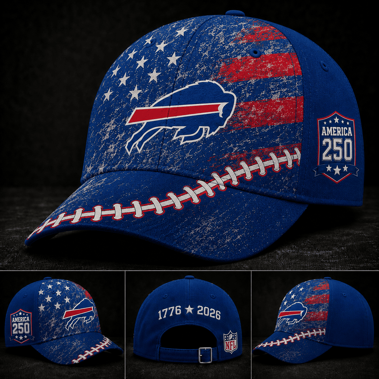 Buffalo Bills 250 Years Of Freedom Football Cap