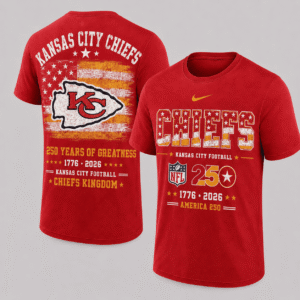 Kansas City Chiefs 250 Years Of Freedom T-shirt