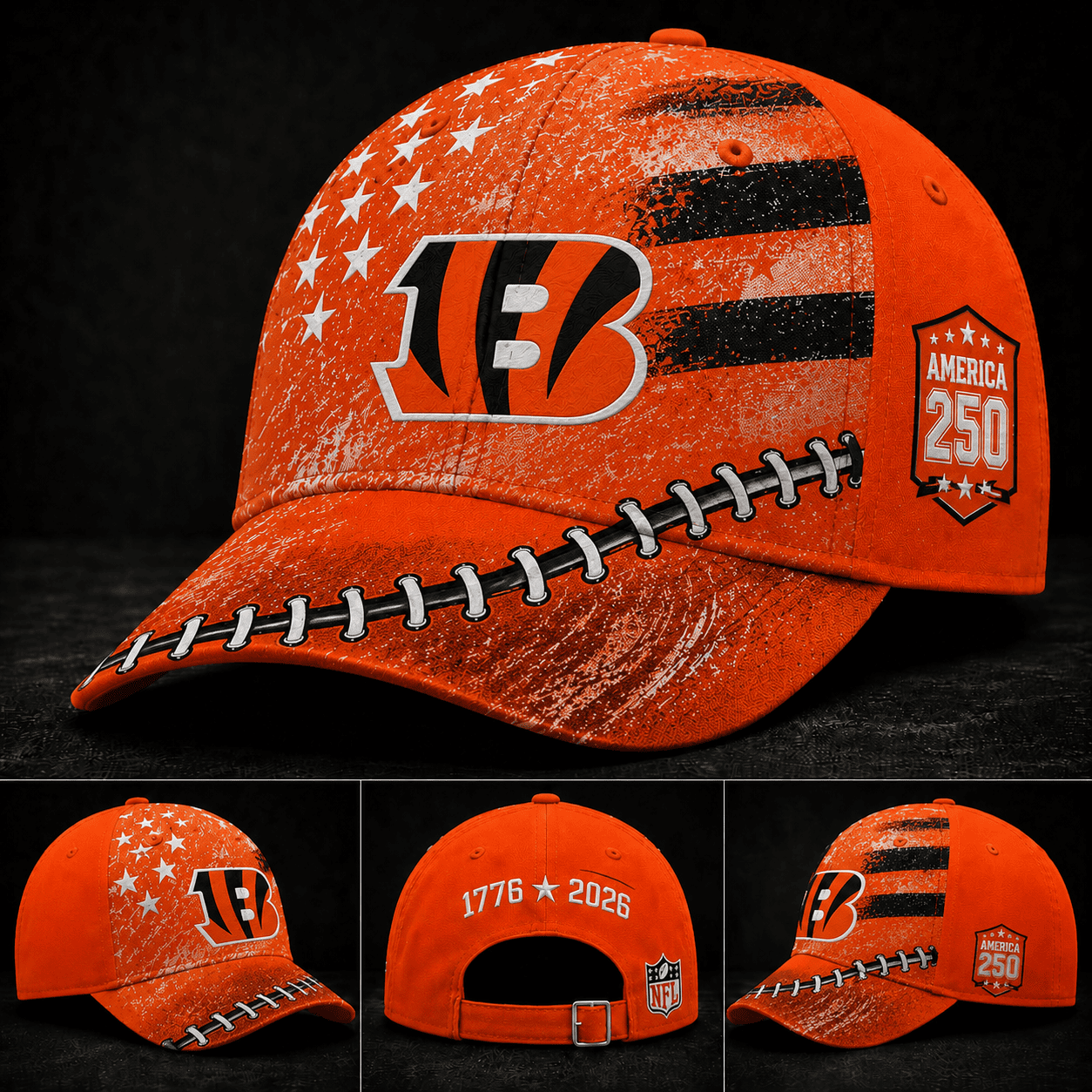 Cincinnati Bengals 250 Years Of Freedom Football Cap
