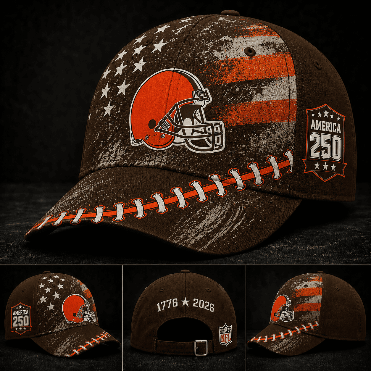 Cleveland Browns 250 Years Of Freedom Football Cap