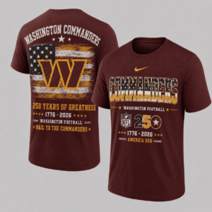 Washington Commanders 250 Years Of Freedom T-shirt
