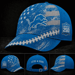 Detroit Lions 250 Years Of Freedom Football Cap