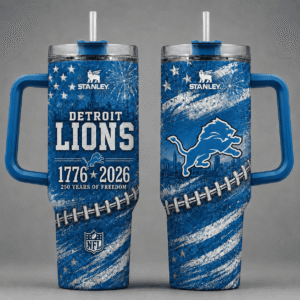 Detroit Lions 250 Years Of Freedom 40oz Tumbler