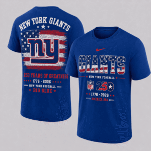New York Giants 250 Years Of Freedom T-shirt