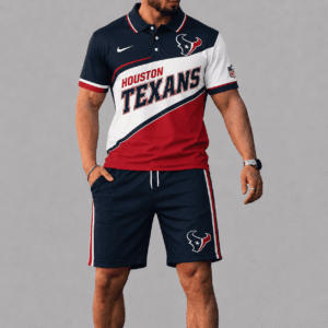 Houston Texans Polo Shirt And Short Set