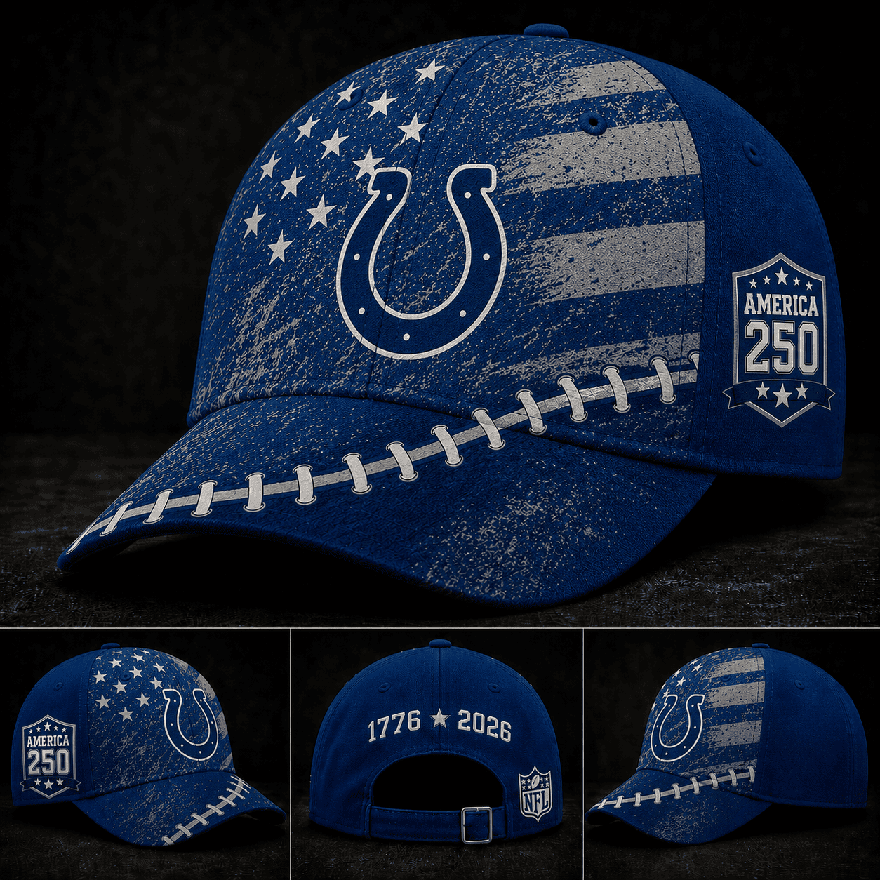 Indianapolis Colts 250 Years Of Freedom Football Cap