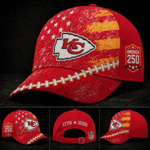Kansas City Chiefs 250 Years Of Freedom Football Cap