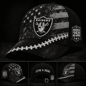 Las Vegas Raiders 250 Years Of Freedom Football Cap