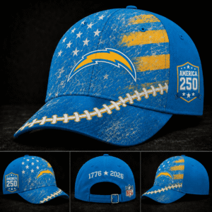 Los Angeles Chargers 250 Years Of Freedom Football Cap