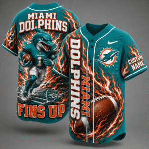 Miami Dolphins Mascot Baseball Jerseys 2026 Version