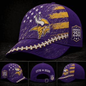 Minnesota Vikings 250 Years Of Freedom Football Cap