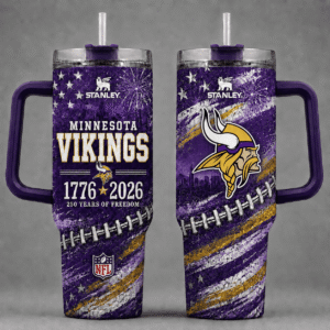 Minnesota Vikings 250 Years Of Freedom 40oz Tumbler