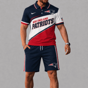 New England Patriots Polo Shirt And Short Set