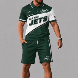 New York Jets Polo Shirt And Short Set