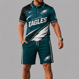 Philadelphia Eagles Polo Shirt And Short Set - First Edition