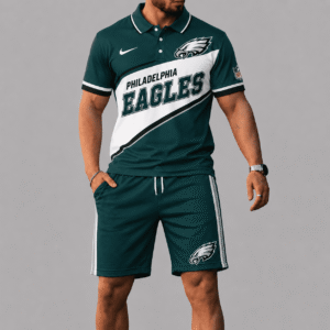 Philadelphia Eagles Polo Shirt And Short Set - Second Edition