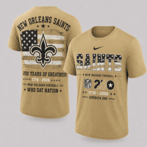 New Orleans Saints 250 Years Of Freedom T-shirt