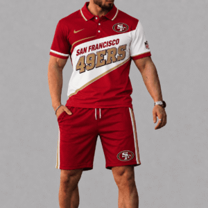 San Francisco 49ers Polo Shirt And Short Set