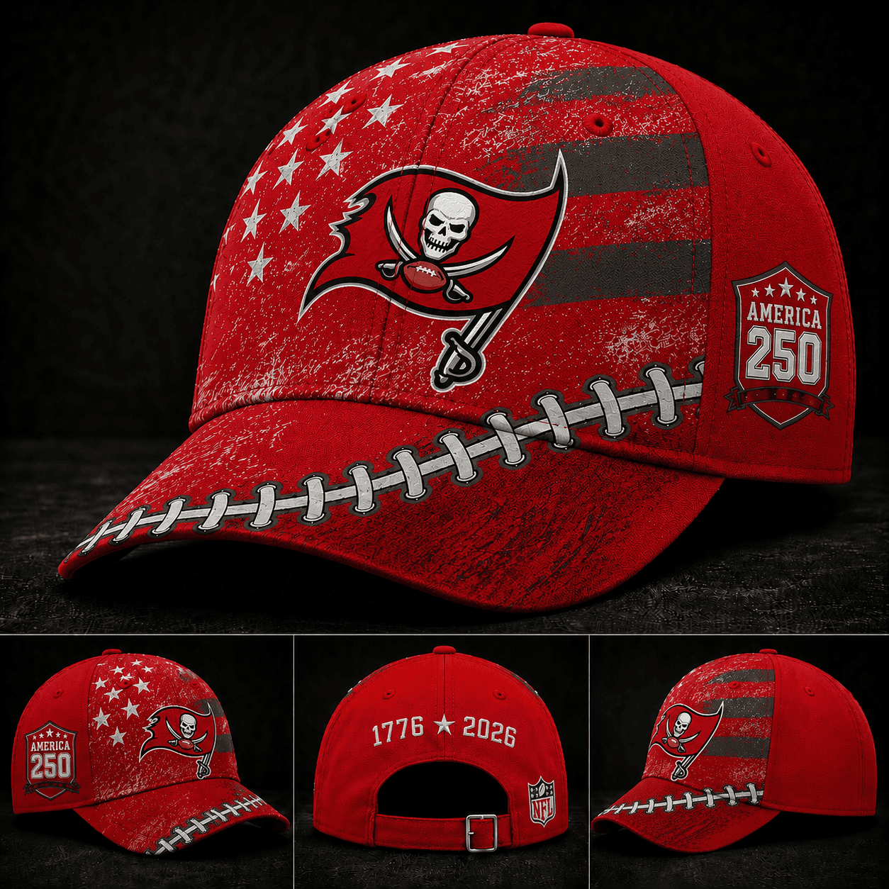 Tampa Bay Buccaneers 250 Years Of Freedom Football Cap