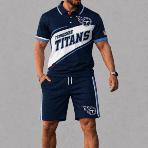 Tennessee Titans Polo Shirt And Short Set